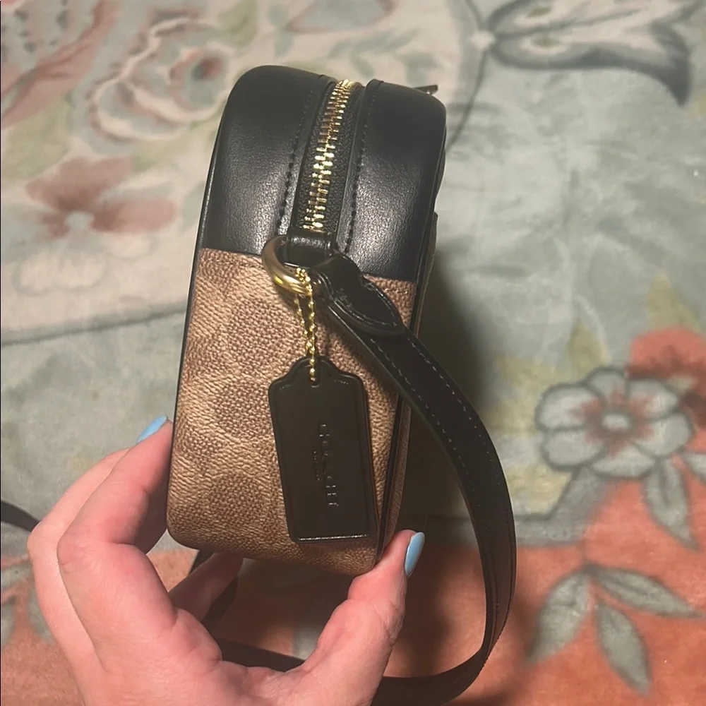 Coach Brown Crossbody Bag with Black Accents - Picture 10 of 10